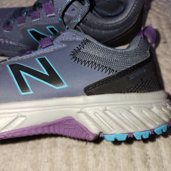 New Balance 510v5 Women’s Trail Running Shoes Charcoal Purple Size 7 - Picture 9 of 14